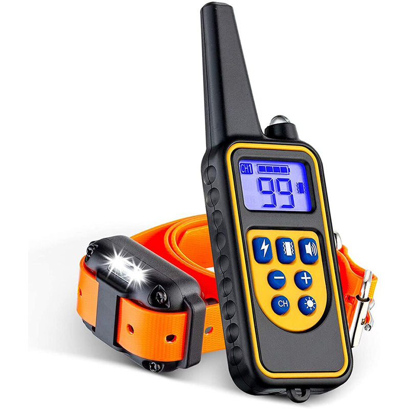 Dog Bark Control Collar Shock Vibration Training Device Rechargeable