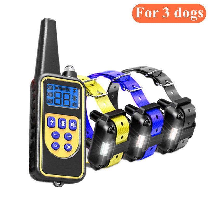 Dog Bark Control Collar Shock Vibration Training Device Rechargeable