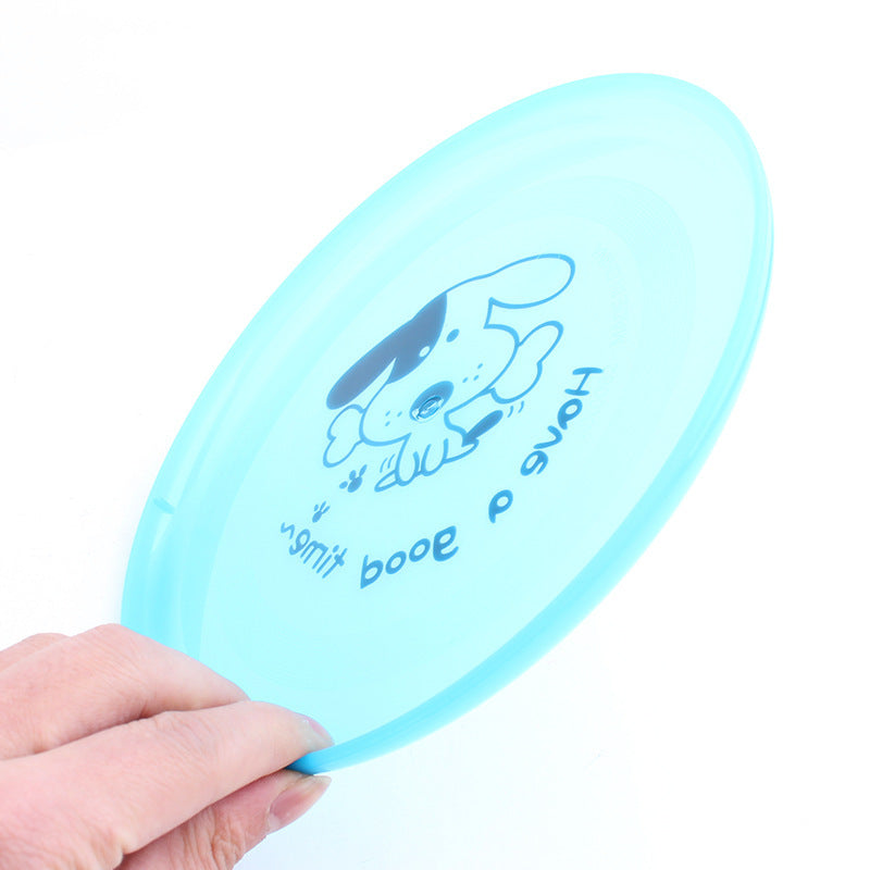 Silicone Flying Disc Dog Toy Durable Chew Interactive Training