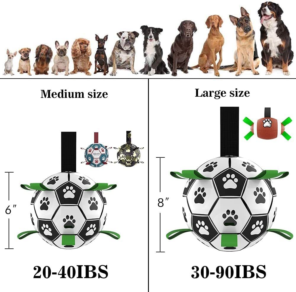 Interactive Dog Football Toy Soccer Ball for Outdoor Training