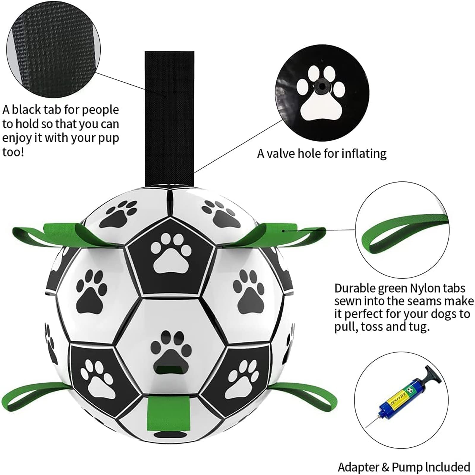 Interactive Dog Football Toy Soccer Ball for Outdoor Training