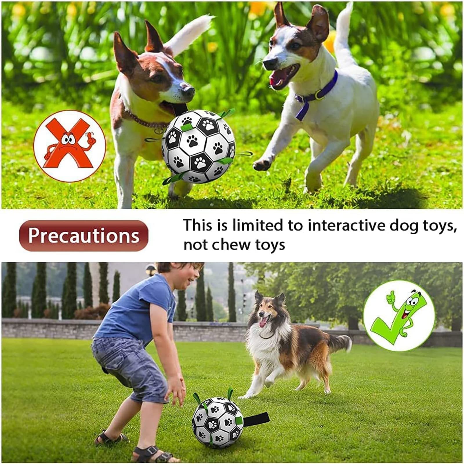 Interactive Dog Football Toy Soccer Ball for Outdoor Training