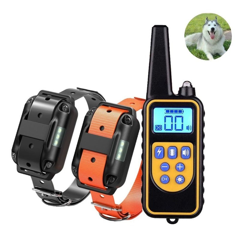 Dog Bark Control Collar Shock Vibration Training Device Rechargeable