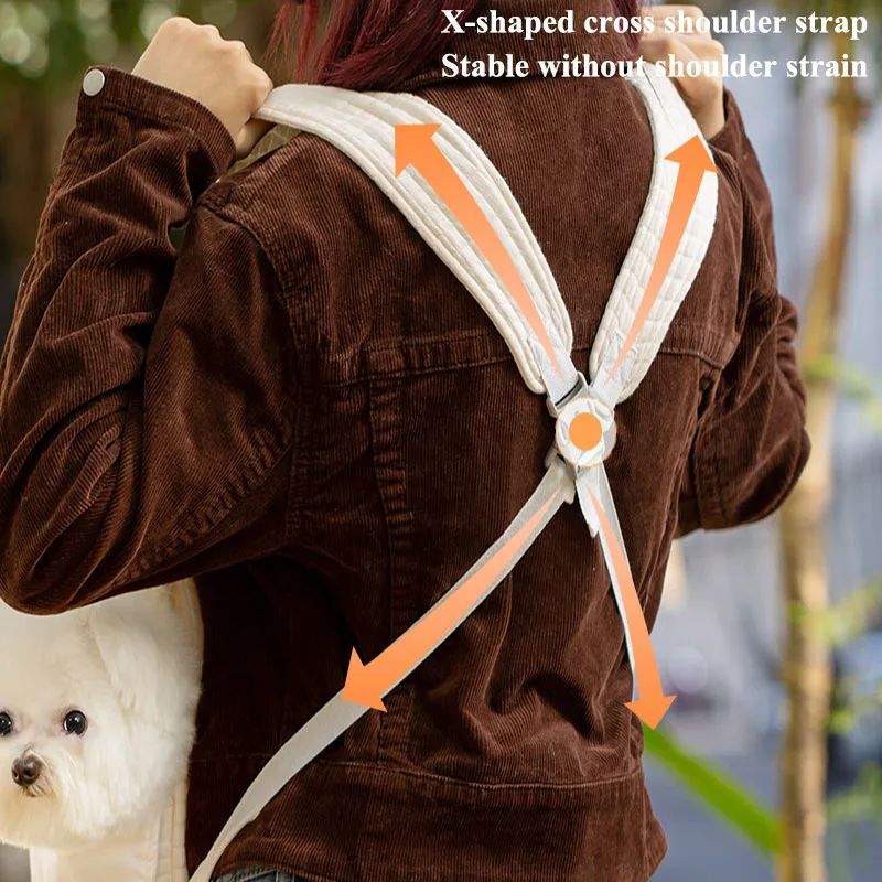 Pet Backpack Carrier Breathable Chest Bag for Dogs and Cats