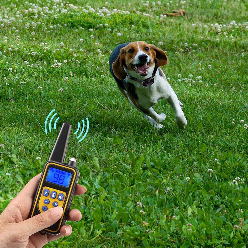 Dog Bark Control Collar Shock Vibration Training Device Rechargeable
