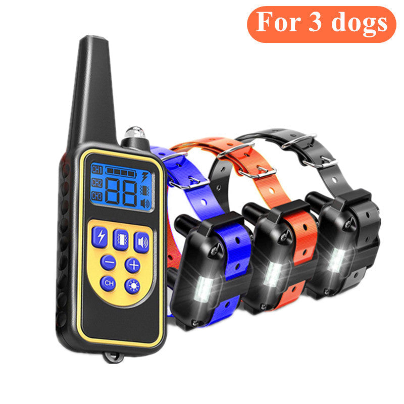 Dog Bark Control Collar Shock Vibration Training Device Rechargeable