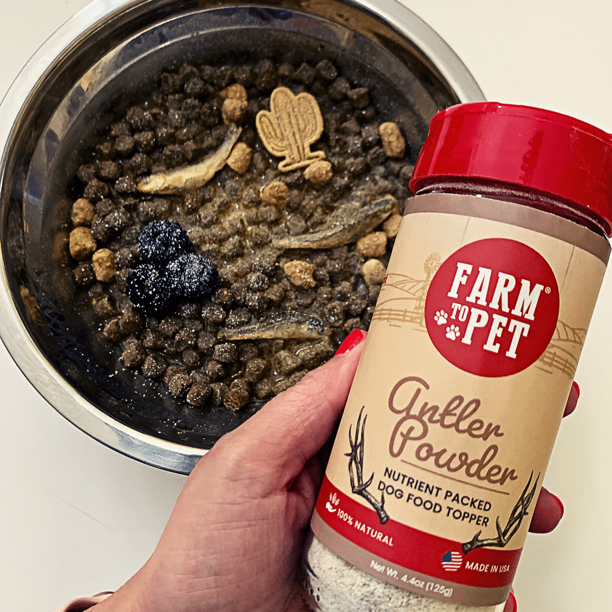 Antler Powder Dog Food Topper Nutritional Supplement for Pets