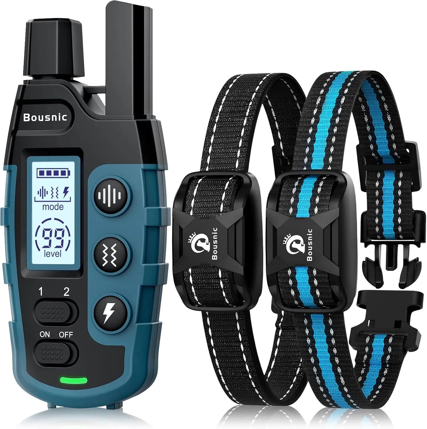 Remote Dog Training Collar for Two Dogs Waterproof Rechargeable