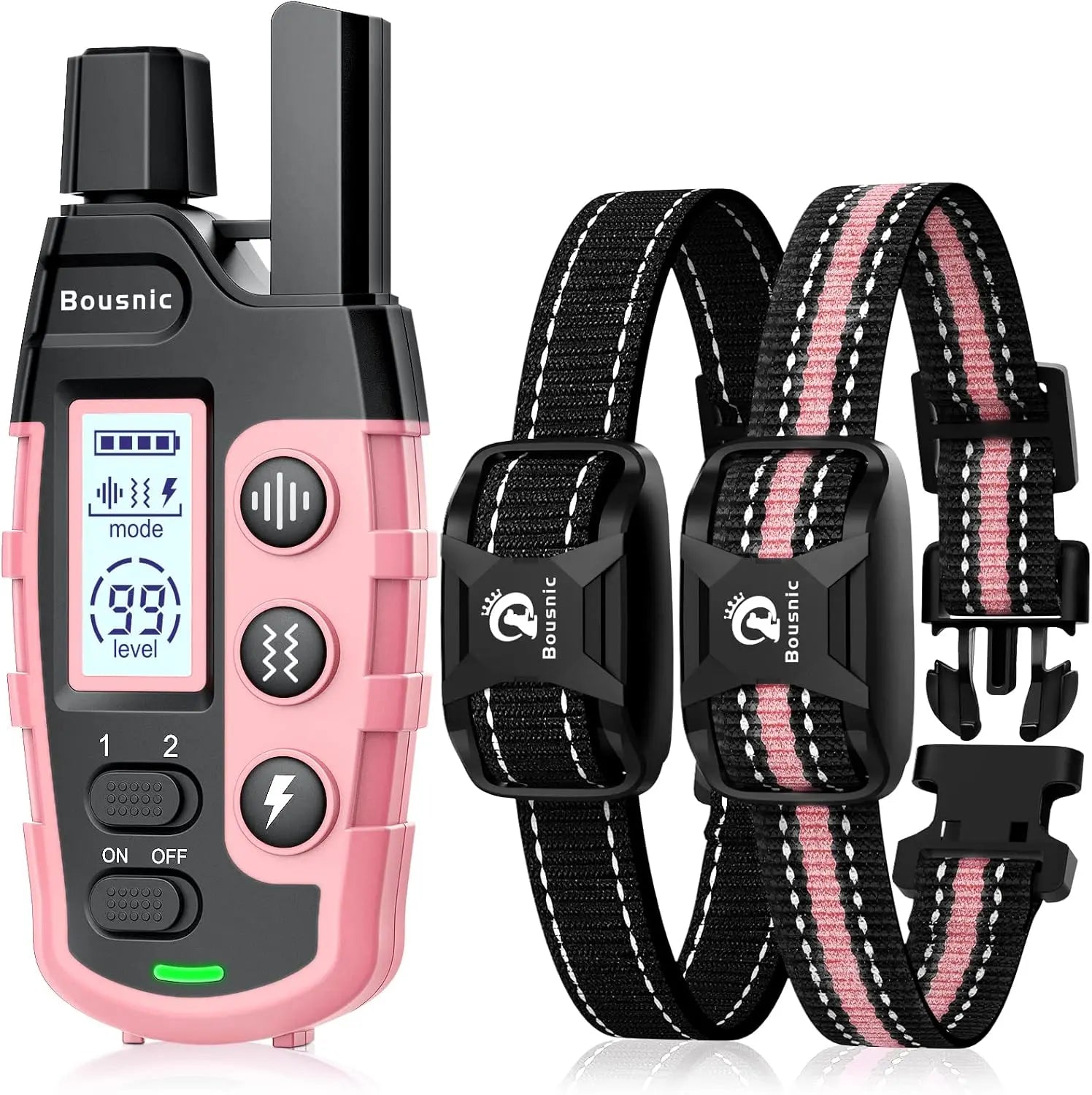 Remote Dog Training Collar for Two Dogs Waterproof Rechargeable