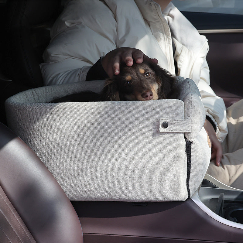 Portable Dog Car Seat Bed Carrier for Small Pets