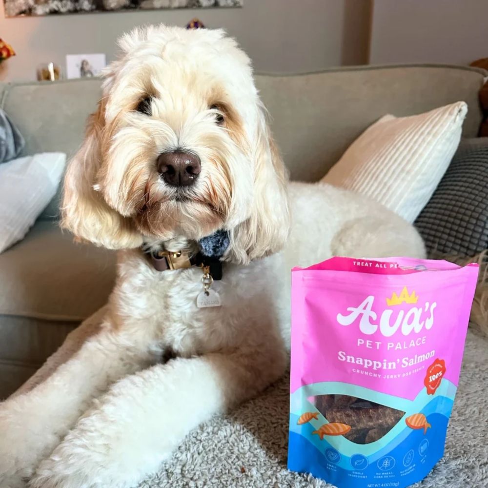 Avas Pet Palace Crunchy Jerky Dog Treats Snappin Salmon